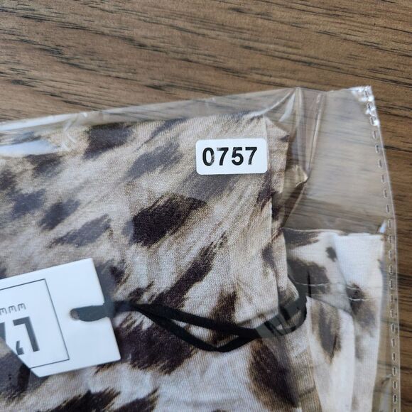 L’AGENCE Leopard Animal Print Fitted Tee | Size S - Picture 7 of 7